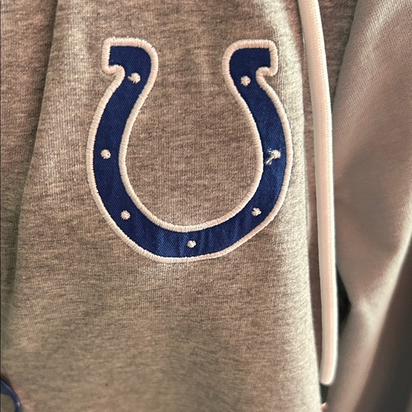 Women’s Tommy Hilfiger Colts Blue and Gray Colts Hoodie Dress - Picture 6 of 8